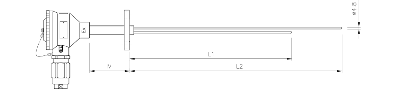 耐圧防爆型温度センサー【熱電対2対型】のサムネイル画像