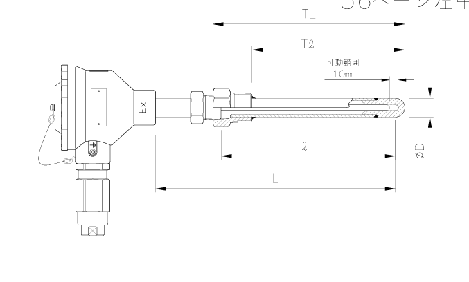 耐圧防爆型温度センサー【スプリング圧接型】のサムネイル画像