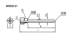 保護管－抵抗体・熱電対・シース－汎用型温度センサー